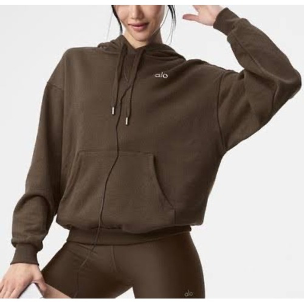 Alo Yoga Accolade Hoodie Espresso Size XXS New With Tags